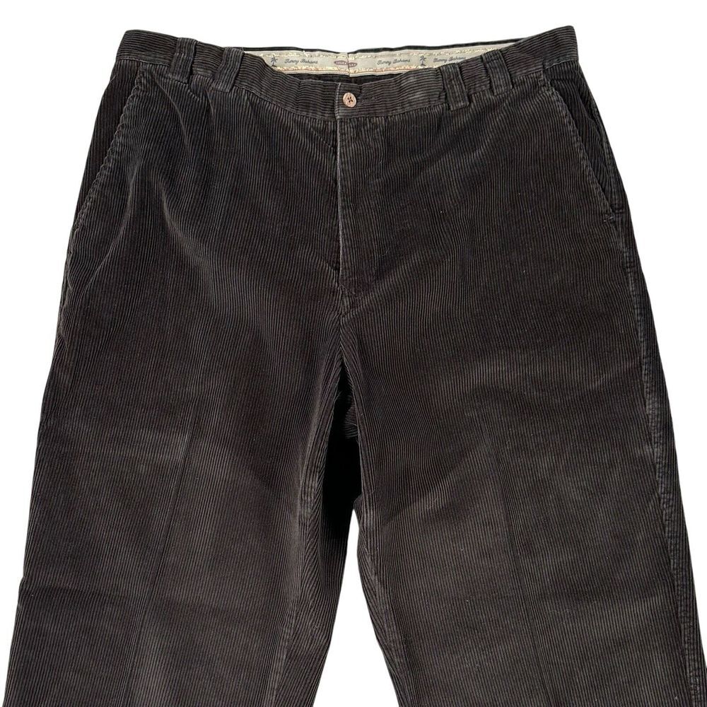 Tommy Bahama Men's 36x29 Corduroy Pants Heavy‎ Thick Dark Brown Relax Ribbed - Picture 2 of 6